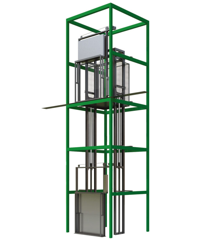 thang chở hàng tự chế